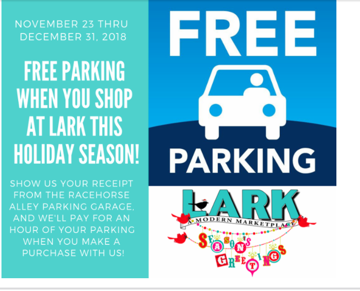 Lark Gifts offers free parking this holiday season in Gettysburg 1 image